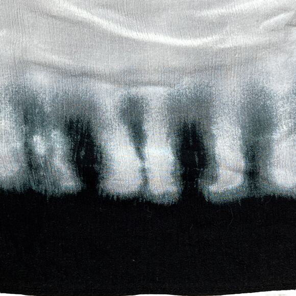 Rue+ White and Black Tie Dye Style Lace Up Front Tank Top Plus Size 3X - Picture 8 of 11